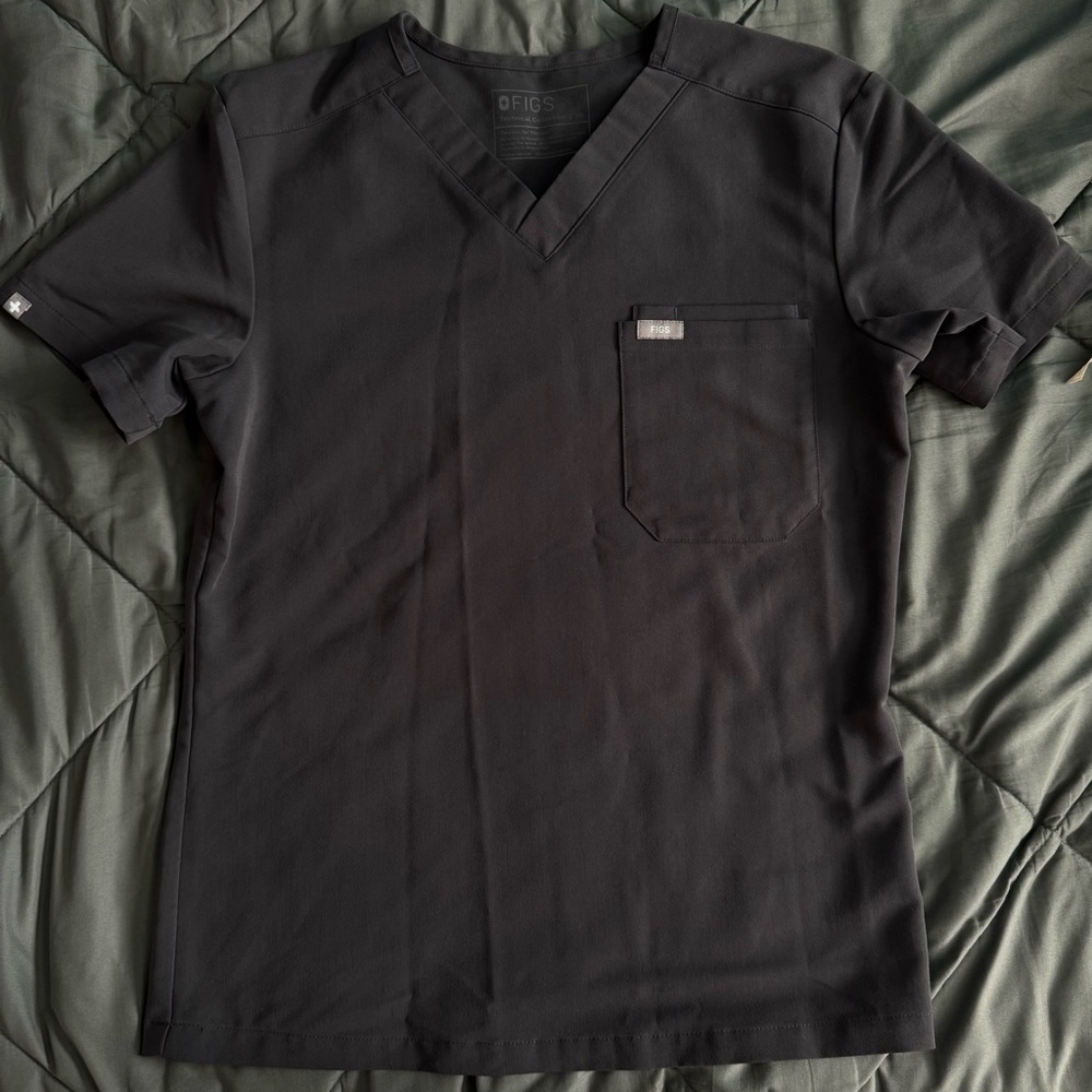 Gray Fig Scrubs top